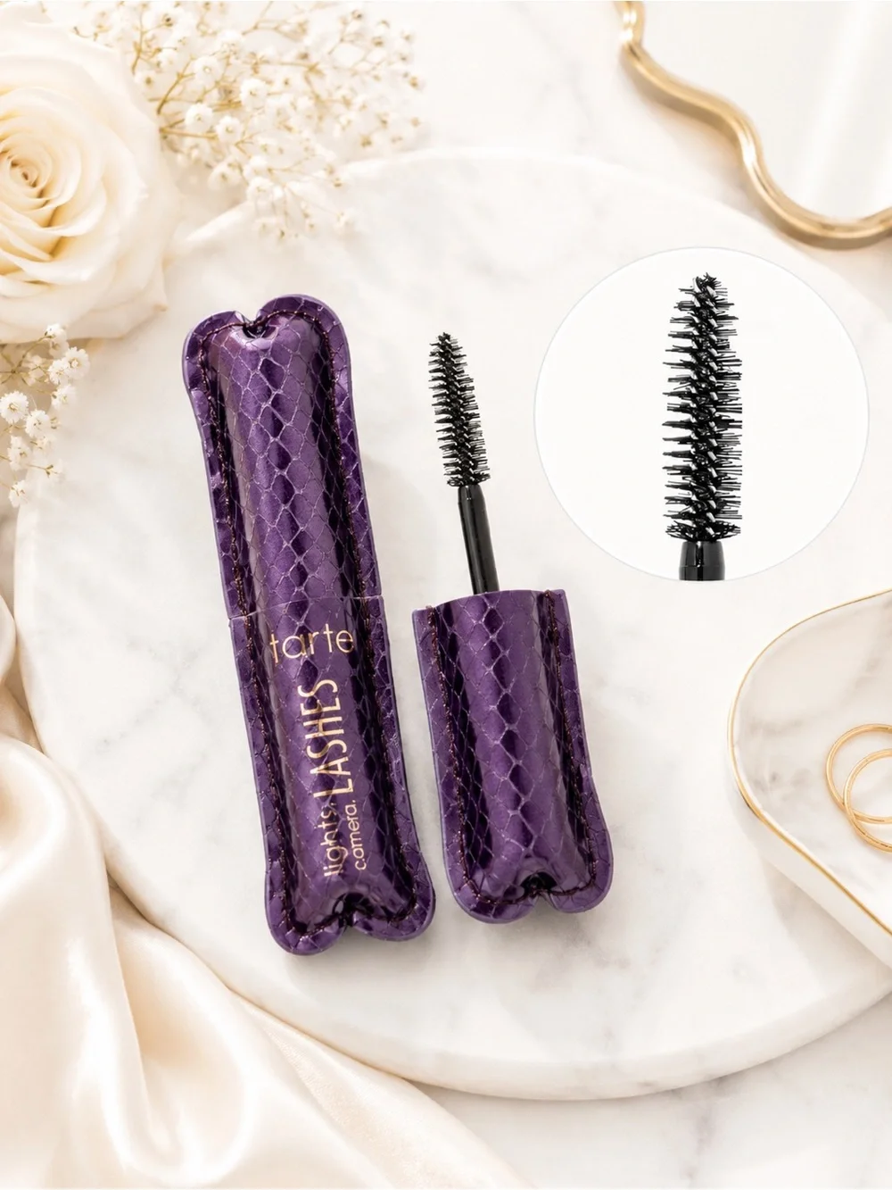 TARTE Black Mini Travel Size Lights, Camera, Lashes™ 4-in-1 Mascara NWT